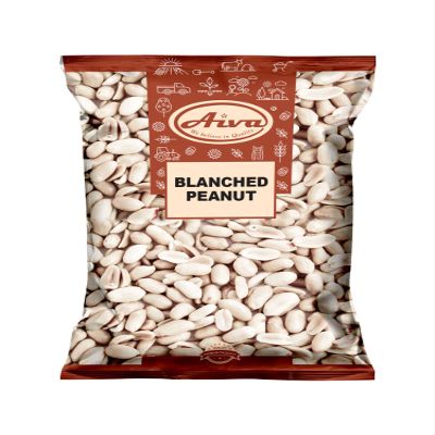 Aiva Raw Peanuts Skinless, Blanched, Uncooked, Unsalted Gourmet Quality Nut USA Grown 2 LB