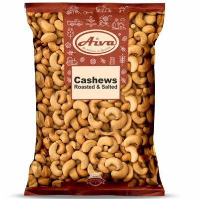 Aiva Cashews Roasted & Salted Premium Quality # 320 (4 LB (64 Oz - Bulk))