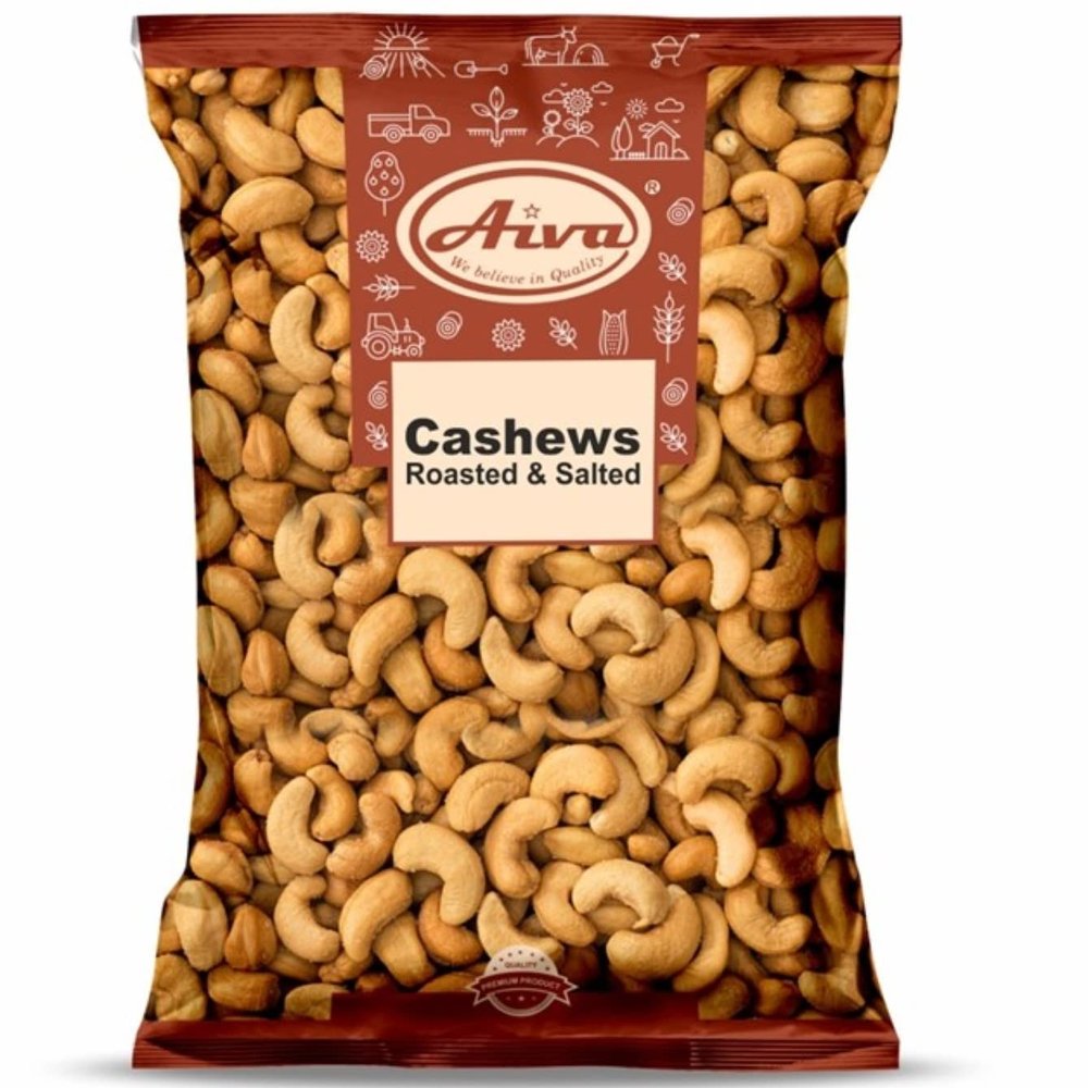 Aiva Cashews Roasted & Salted Premium Quality # 320 (4 LB (64 Oz - Bulk))