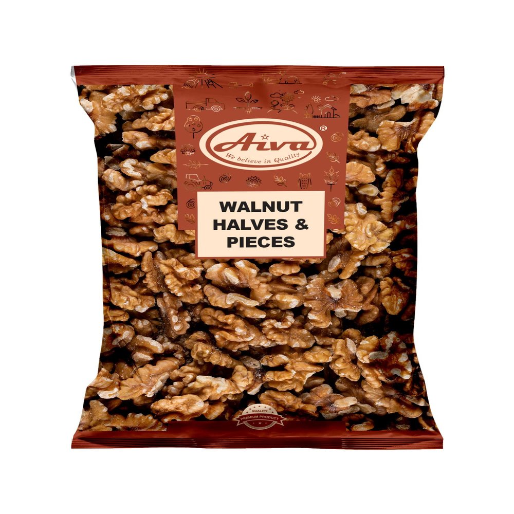 Aiva Walnut Halves & Pieces, No Preservatives, Non-GMO (2 LB - 32 Oz)