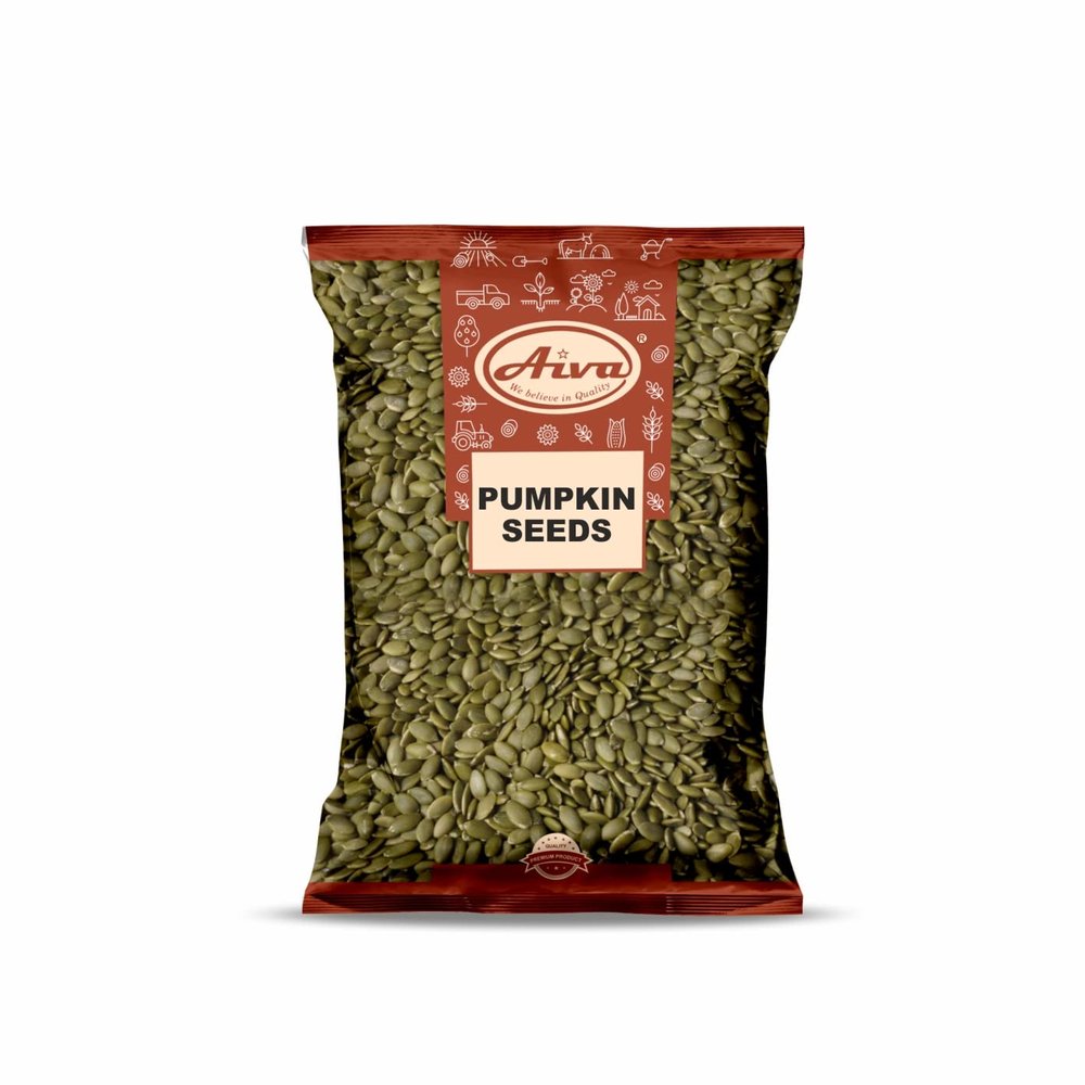Aiva Pumpkin Seeds Raw (4 LB Bulk) Premium Whole Pepitas for Snacking, Baking, Salad Toppings, Cereal, Roasting and Cooking Shelled Pepitas