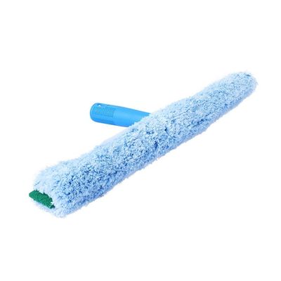 Shower Squeegees, With Microfiber Scrubber, Rubber Glass Wiper Blades Mirror Window Cleaning (Color : A, Size : Brush head 45cm)