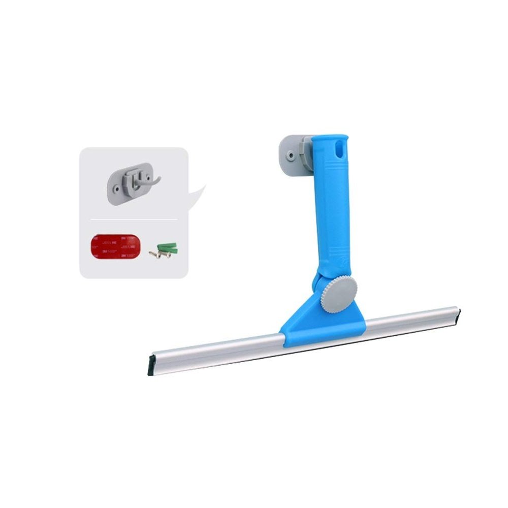Shower Squeegees, Rubber Glass Wiper Blades Angle adjustable Window Cleaner for Mirror/Shower/Car (Color : A-Brush head 35cm)