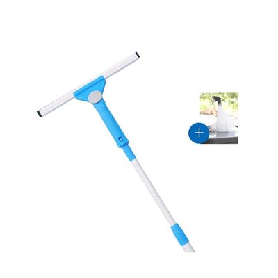 Shower Squeegees, Angle Adjustable Rubber Window Cleaner For Mirror/Shower/Car Glass Wiper Blades With Watering Can (Color : Brush head 30cm)