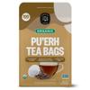 FGO Organic Pu'erh Tea, 100 Count, Eco-Conscious Black Tea Bags, Resealable Bag, Packaging May Vary (Pack of 1) view 1