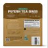 FGO Organic Pu'erh Tea, 100 Count, Eco-Conscious Black Tea Bags, Resealable Bag, Packaging May Vary (Pack of 1) view 3
