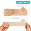 12 Pack Self Adherent Cohesive Wrap Bandages 2 Inches X 5 Yards,First Aid Tape, Elastic Self Adhesive Tape, Athletic, Sports wrap Tape, Bandage Wrap for Sports, Wrist, Skin Colour Athletic Tape view 2
