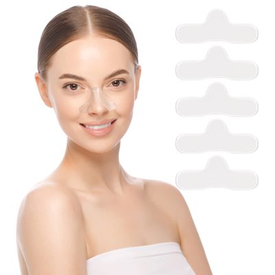 5 Pack CPAP Gel Nose Pads CPAP Nose Guard CPAP Nasal Pad Against Irritation and Soreness Nose Comfort Pad Premium Soft CPAP Cushions for Masks Adhesive Sticky Design