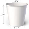 Lakesstory 100-Pack 4 oz. White Paper Disposable Cups  Hot and Cold Beverage Drinking Cup for Water, Juice, Coffee or Tea  Ideal for Water Coolers, Party, or Coffee On the Go view 2