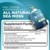Nutrivein Organic Sea Moss 1600mg Plus Bladderwrack & Burdock - 120 Caps for Adults - Prebiotic Super-Food - Immune System & Digestive Health - Thyroid, Skin, Keto Detox, Gut, Joint Support view 2