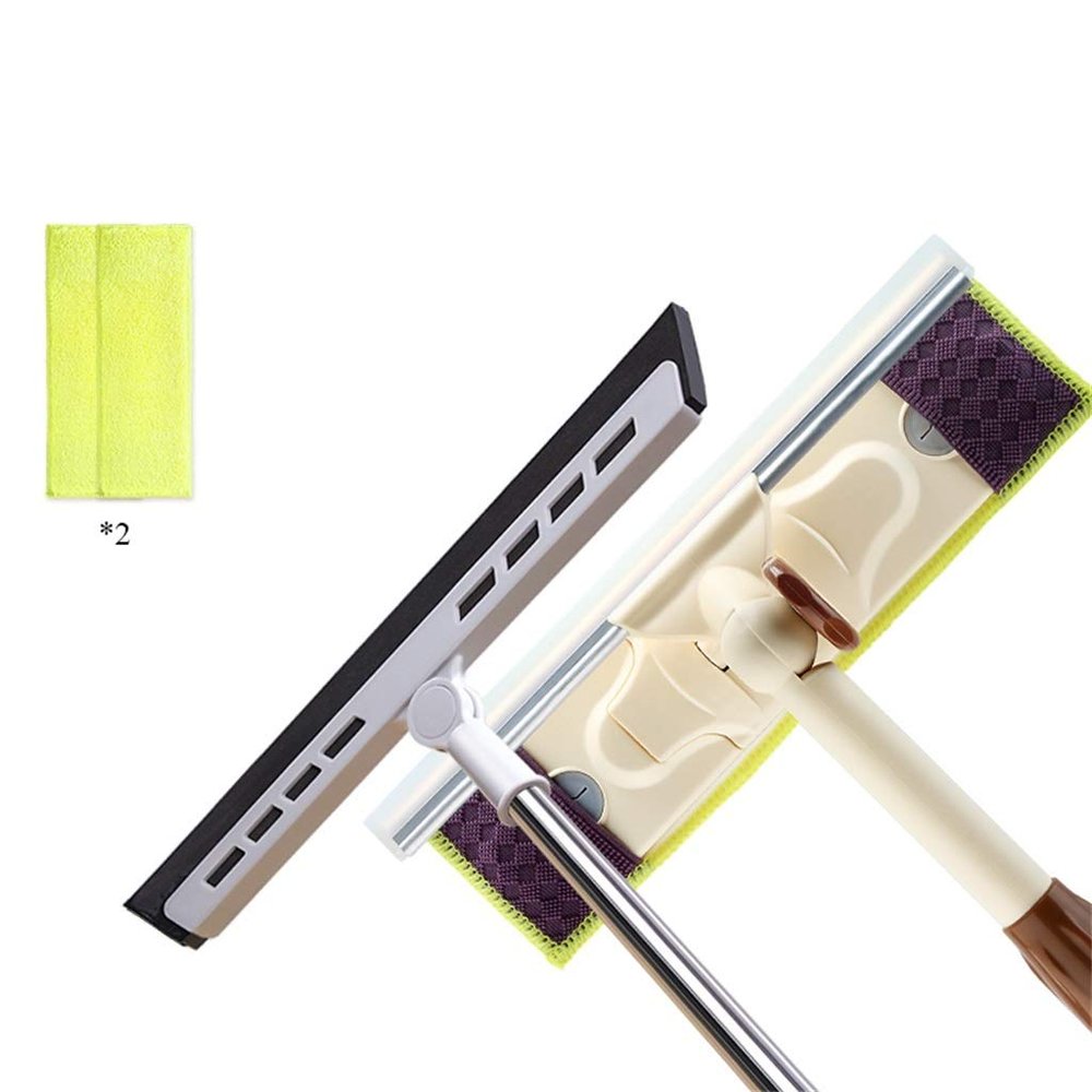 Shower Squeegees, For Bathroom Mirror Glass Car, Professional Extendable Long Handle Stainless Steel Window Glass Rubber Wiper Tools (Color : D)