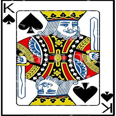 1/2 Sheet - King of Spades Poker Casino Birthday - D24606-2D Edible Cake Cupcake Party Topper