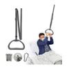 AOSSA Bed Trapeze for Elderly Pull Up, Stand Assist Lift Bar, Hospital Bedside Trapeze for Bed Mobility & Transfer, Ceiling Mounted Grab Bar, Stand Ladder Standing Helper for Disabled Handicap view 1