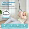 AOSSA Bed Trapeze for Elderly Pull Up, Stand Assist Lift Bar, Hospital Bedside Trapeze for Bed Mobility & Transfer, Ceiling Mounted Grab Bar, Stand Ladder Standing Helper for Disabled Handicap view 3