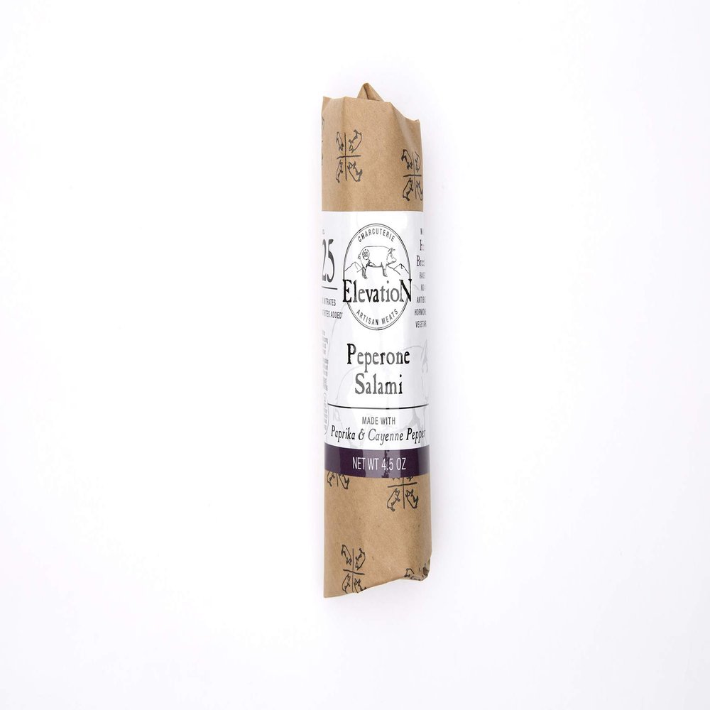 Elevation Artisan Meats, Peperone Salami, 4.5 oz