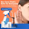 EarClearRX Flexible Tip Kit  Complete at-Home Ear Cleaning Kit for Adults & Kids - Easy-to Use Ear Cleaner - Includes Bottle Washer, Basin, 20 Disposable Tips, Microfiber Towel & Otoscope Penlight view 3