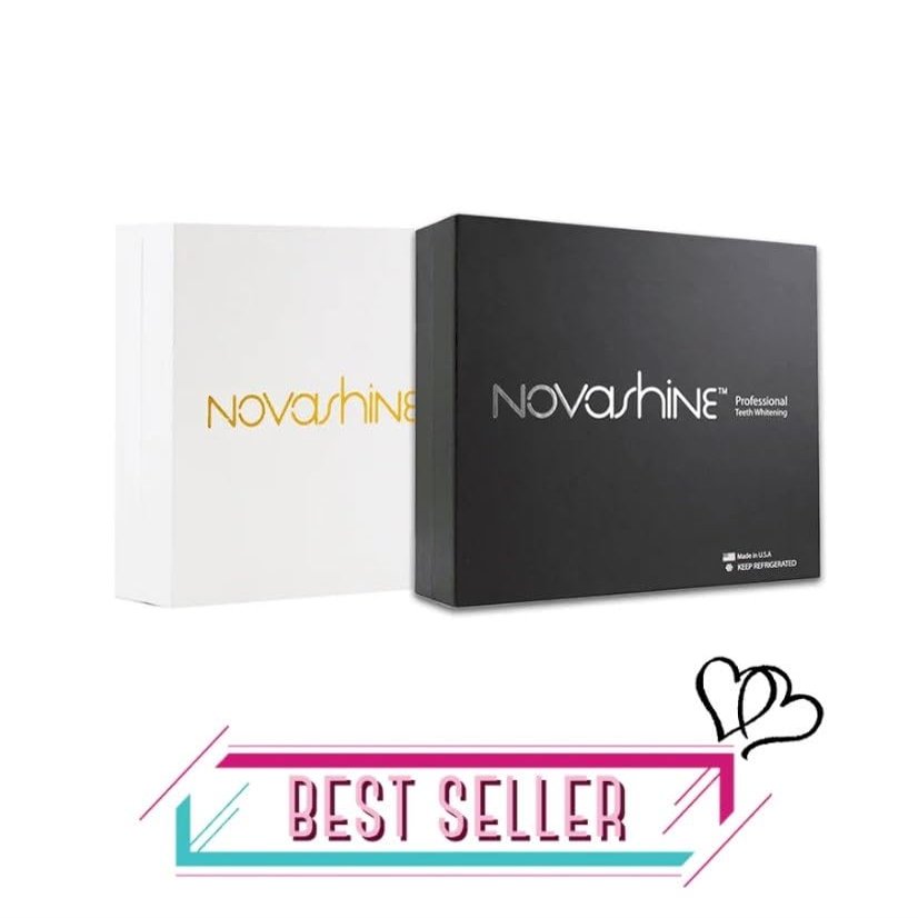 Novashine Professional Teeth Whitening Kit Couples Bundle Advanced LED Light Fast Results Bundle for Two