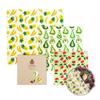 SUPERBEE Beeswax Wrap for Food, Set of 3 Bees Wax Wraps, Reusable Bees Paper for Wrapping Vegetables, Cheese, Bowl Covers and Sandwich Wrapping Paper, Beeswax Food Wraps (Fruit Punch) view 1