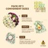 SUPERBEE Beeswax Wrap for Food, Set of 3 Bees Wax Wraps, Reusable Bees Paper for Wrapping Vegetables, Cheese, Bowl Covers and Sandwich Wrapping Paper, Beeswax Food Wraps (Fruit Punch) view 2