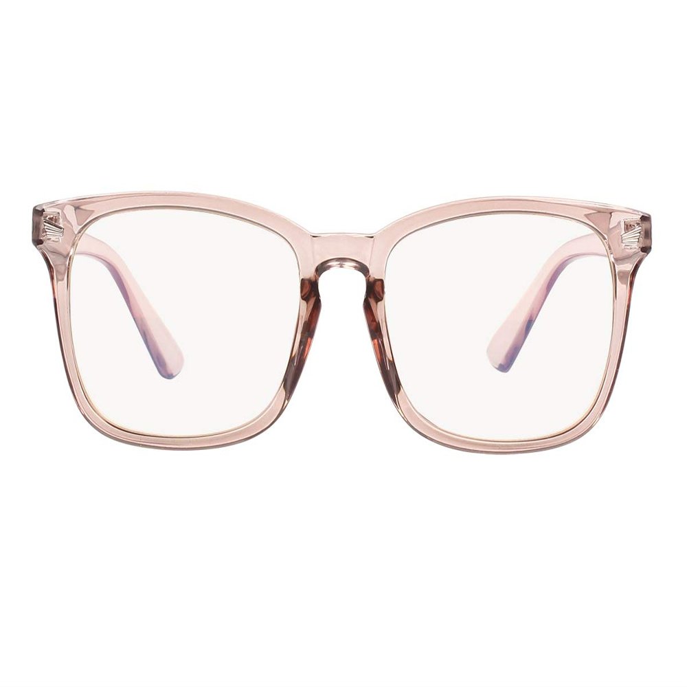 Agstum Blue Light Blocking Glasses Anti-fatigue Gaming Glasses Computer Glasses (Coffee)
