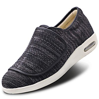 Womens Proven Foot Pain Relief Diabetic Shoes with Arch Support,Memory Foam Insole Wide Width Walking Orthopedic Edema Swollen Feet Arthritis Indoor/Outdoor Black Gray