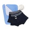 Rodger Wireless Bedwetting Alarm Kit - Bed Wetting System for Kids - Two Moisture Sensing Briefs, Waterproof Bed Pad, Guide Book, Free Mobile App - Child, Navy, Small view 1