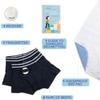 Rodger Wireless Bedwetting Alarm Kit - Bed Wetting System for Kids - Two Moisture Sensing Briefs, Waterproof Bed Pad, Guide Book, Free Mobile App - Child, Navy, Small view 2