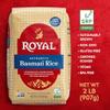 Royal - Naturally Aged Authentic Long Grain Indian White Basmati Rice - 4 Pounds (2 x 2lbs Bag) view 3