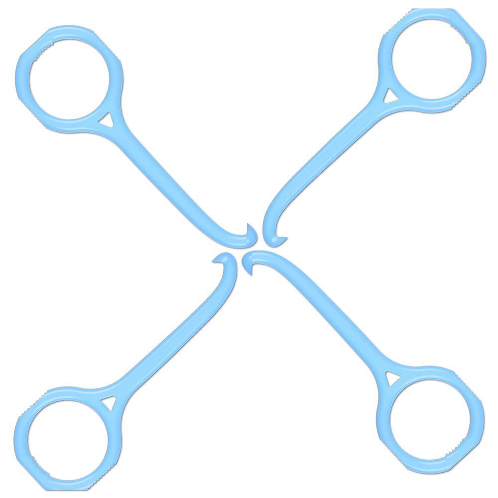 Aligner-B-Out v2 | Badass Blue 4 Pack | Invisalign Remover Tool & Aligner Remover Tool For All Aligners & Removable Retainers | Orthodontist Recommended Invisalign Accessories