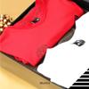 BLK&WH Extra Large Gift Box with Lid 16.3x14.2x5 Inches, Black Gift Box for Clothes and Large Gifts (Glossy Black with Grass Texture) view 2