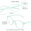 VisionGlobal Blue Light Blocking Glasses for Women/Men, Anti Eyestrain, Computer Reading, TV Glasses, Stylish Square Frame, Anti Glare (Green, 3.25 Magnification) view 2