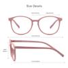 VisionGlobal Blue Light Blocking Glasses for Women/Men, Anti Eyestrain, Computer Reading, TV Glasses, Stylish Square Frame, Anti Glare (Pink, 3.75 Magnification) view 3