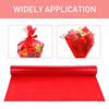 NUOBESTY Cellophane Wrap Roll Red3 Mil Thickness Cellophane Cello Rolls for Christmas Gifts Baskets Arts Crafts view 2