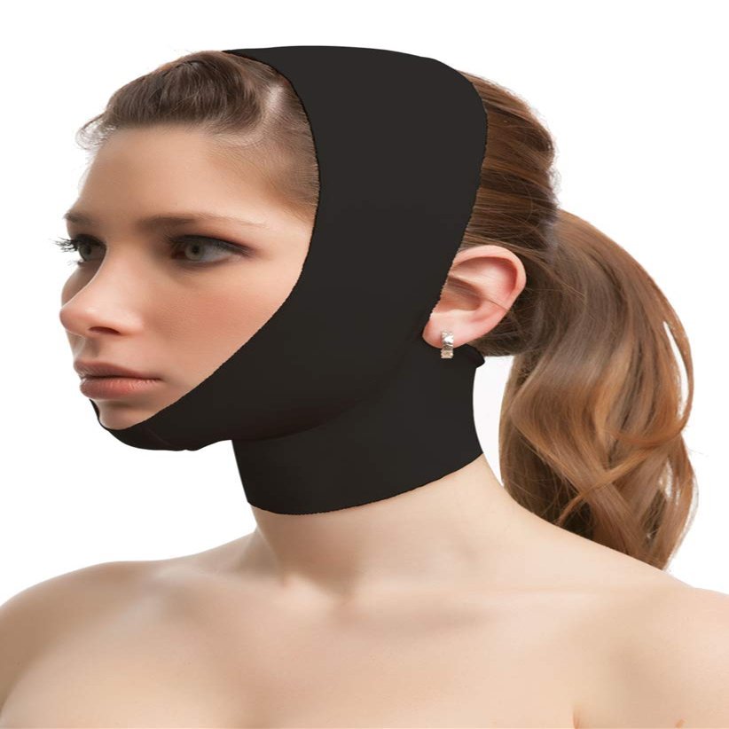 Isavela Unisex Chin Strap With Medium Neck Support (FA02) (XL, Black)
