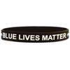 5 XL 9 Inch Blue Lives Matter Thin XL 9 Inch Blue Line Silicone Wristband view 3