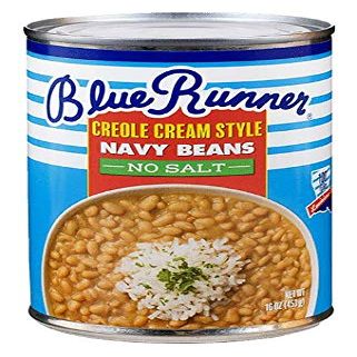 Blue Runner Creole Cream Style Navy Beans (No Salt Added) (Pack of 6)