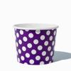 UNIQ 1000-Count 12 oz Polka Dot Disposable Ice Cream Bowls Purple Color | For Hot or Cold Foods | Ice Cream Bar Supplies Frozen Dessert Supplies view 2