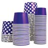UNIQ 1000-Count 12 oz Polka Dot Disposable Ice Cream Bowls Purple Color | For Hot or Cold Foods | Ice Cream Bar Supplies Frozen Dessert Supplies view 3