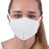 10-Pack Reusable Washable Double Layer Cotton Poly Face Mask, White, Unisex view 2