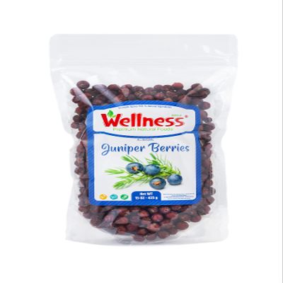 Wellness Juniper Berries 15oz (425g) Bag - Natural Whole Dried Berries for Cooking, Seasoning & Herbal Remedies, Responsibly Wild-Harvested for Daily Use & Culinary Applications