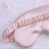 6X Eye Masks for Sleeping Personalized Text Your Name Monogram Wedding Favor Satin Bachelorette Bridesmaid Gift (Blush) view 3