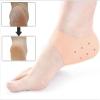 AnHua 2 Pair Reusable Useful Foot Care Tool Soft Medical Silicone Insoles Moisturizing Gel Heel Socks Cracked Foot Skin Care Protector (Skin Color) view 2
