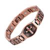 Jecanori Pure Copper Bracelet for Men, Ultra Strength Magnetic Cross Bracelets for Men, Mens Copper Cross Bracelet, Jewelry Gift with Sizing Tool view 1