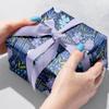 Jillson Roberts Hanukkah Wrapping Paper, Floral Menorah, 6 Jumbo Rolls 10 feet x 30 inches view 2