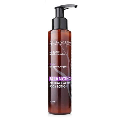 RD Alchemy - 99% Natural & Organic Balancing Body Lotion for Menopause & Normal-Dry Skin. Isoflavones & Phytoestrogenic Extracts Soothe and Promote Well-Being to make you feel calmer