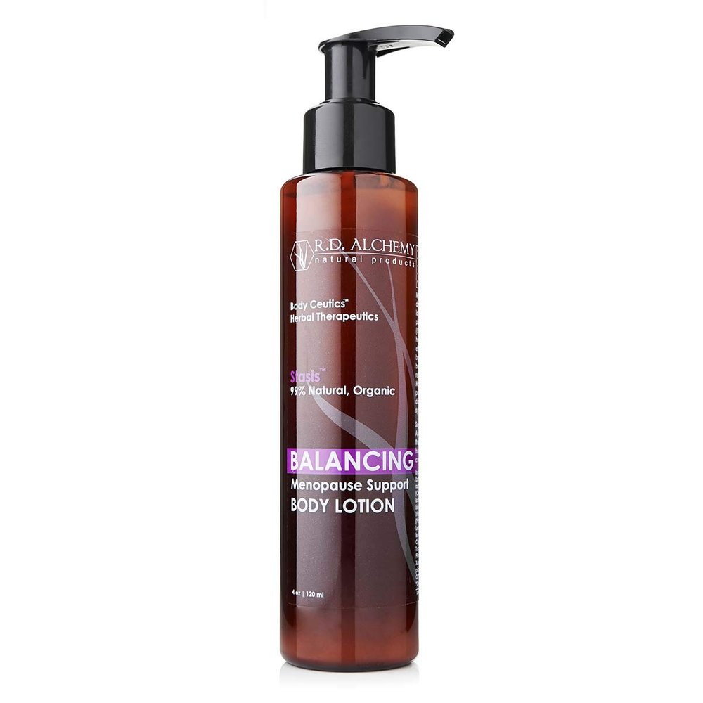 RD Alchemy - 99% Natural & Organic Balancing Body Lotion for Menopause & Normal-Dry Skin. Isoflavones & Phytoestrogenic Extracts Soothe and Promote Well-Being to make you feel calmer