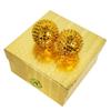 A American Ayurveda Hand Massage Ball Therapy, 1.5 in Gold Balls with Magnets view 2