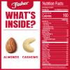 Fisher Oven Roasted Never Fried Almond & Cashew Blend, 24 Ounces (Pack of 1), Healthy Snacks for Adults, No Added Oil, Artificial Ingredients or Preservatives, Trail Mix, Gluten Free view 2