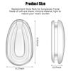 30 Pairs Eyeglass Nose Pads Silicone Nose Pad Replacement for Sunglasses Glasses Frame, Anti Slip Nose Pads Soft Transparent Nose Cushion, 0.45 x 0.27 x 0.07 Inch (Transparent) view 2