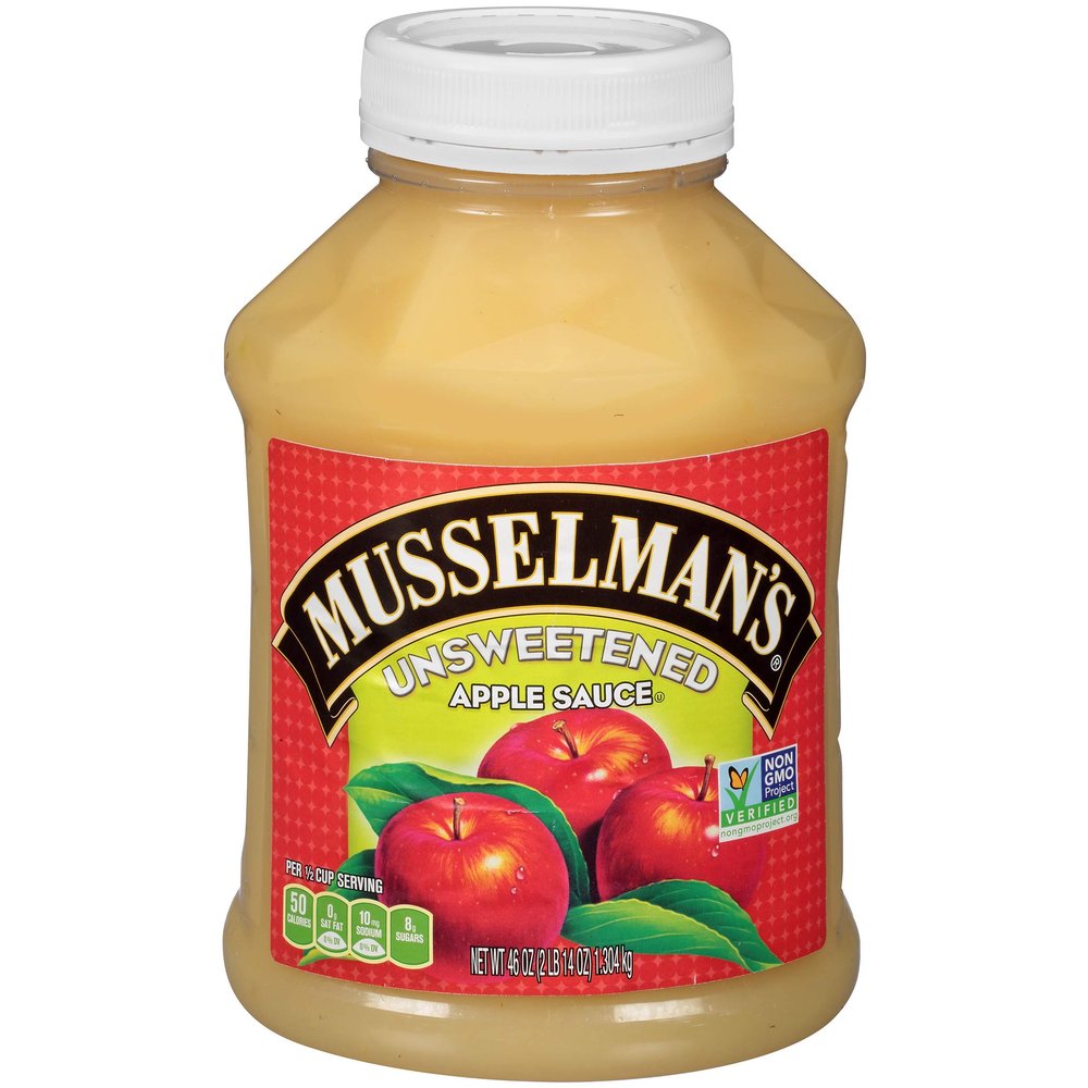 Musselman's Unsweetened Apple Sauce, 46 Ounces (Pack of 2)